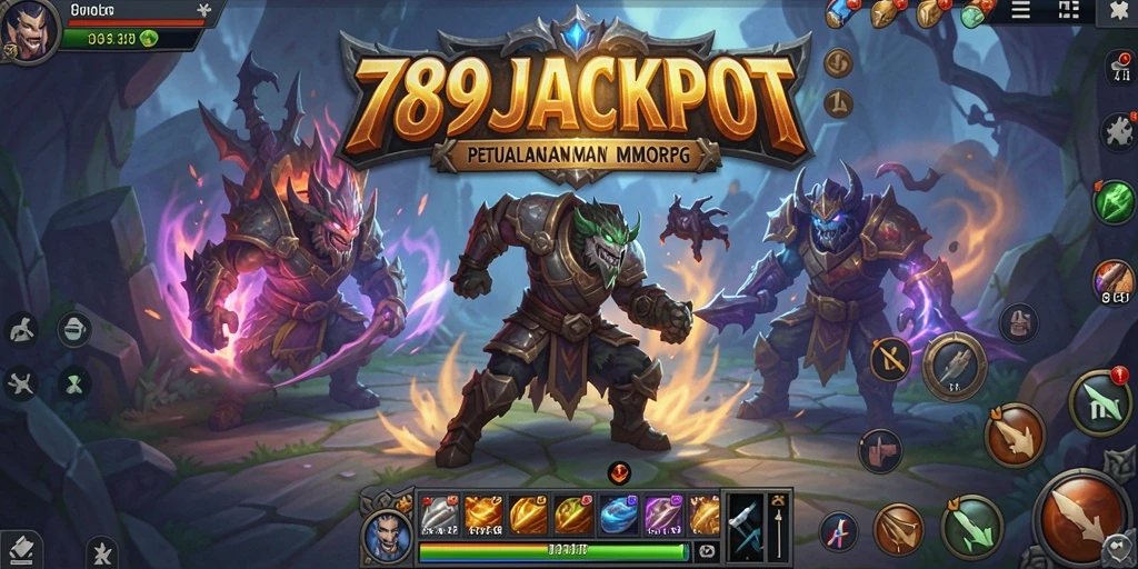Screenshot gameplay 789JACKPOT menampilkan aksi pertarungan yang seru.