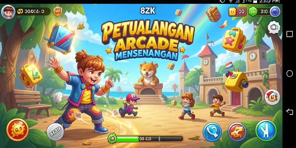 Tampilan gameplay dinamis dan menantang di 8ZK.