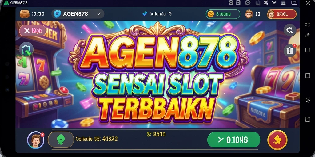 Screenshot utama AGEN878 menampilkan gameplay Slot yang memukau.