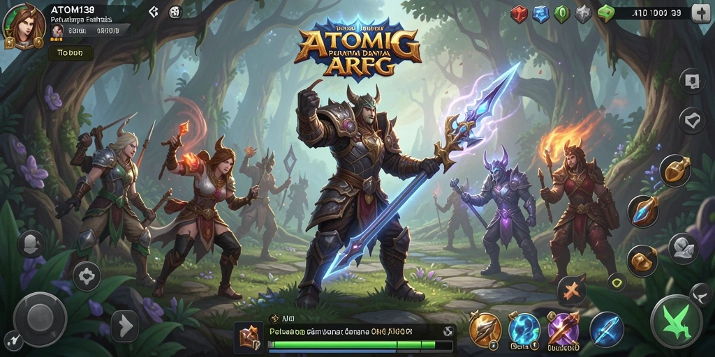 Tampilan gameplay seru dan mendebarkan dari ATOM138