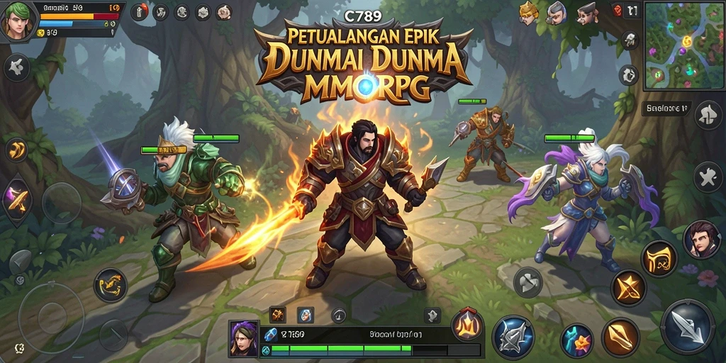 Tampilan gameplay C789 dengan grafis menakjubkan dan petualangan yang seru.
