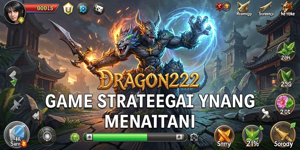 Tampilan gameplay menegangkan di DRAGON222 saat pertempuran berlangsung.