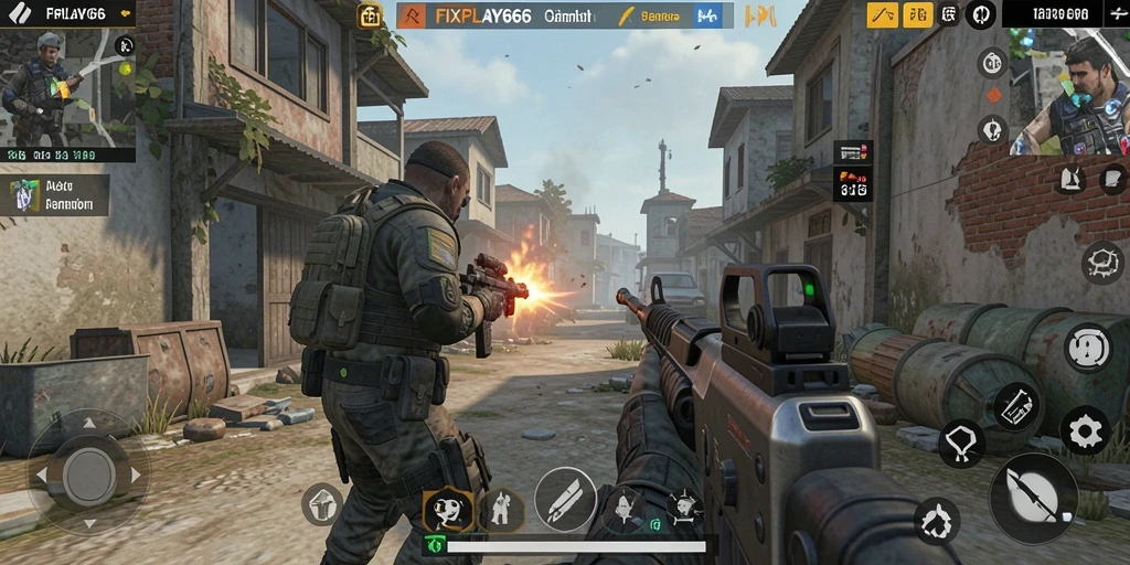 Tampilan gameplay FIXPLAY666 yang mendebarkan dan penuh aksi.