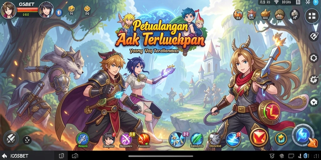 Tampilan gameplay Anime yang menarik dan mengasyikkan.
