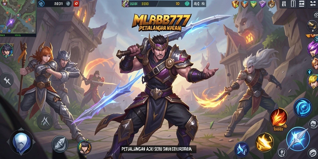 Tampilan gameplay seru dalam MLBB777 dengan aksi mendebarkan.