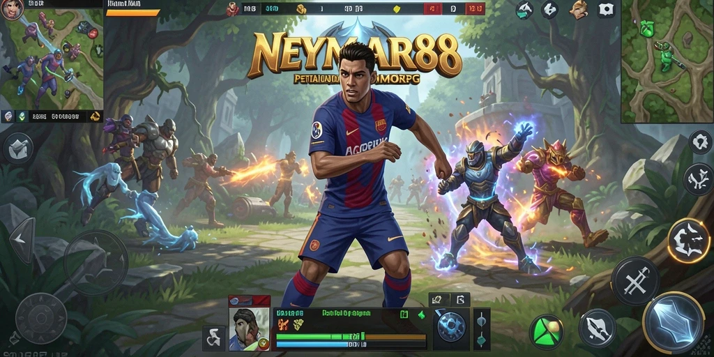 Tampilan gameplay seru di dunia <strong>NEYMAR88</strong> dengan berbagai aksi menarik.