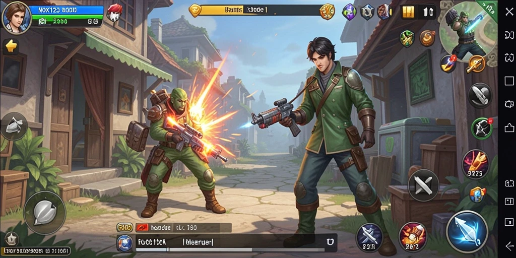 Tampilan gameplay NOX123 yang menawan dan menarik.