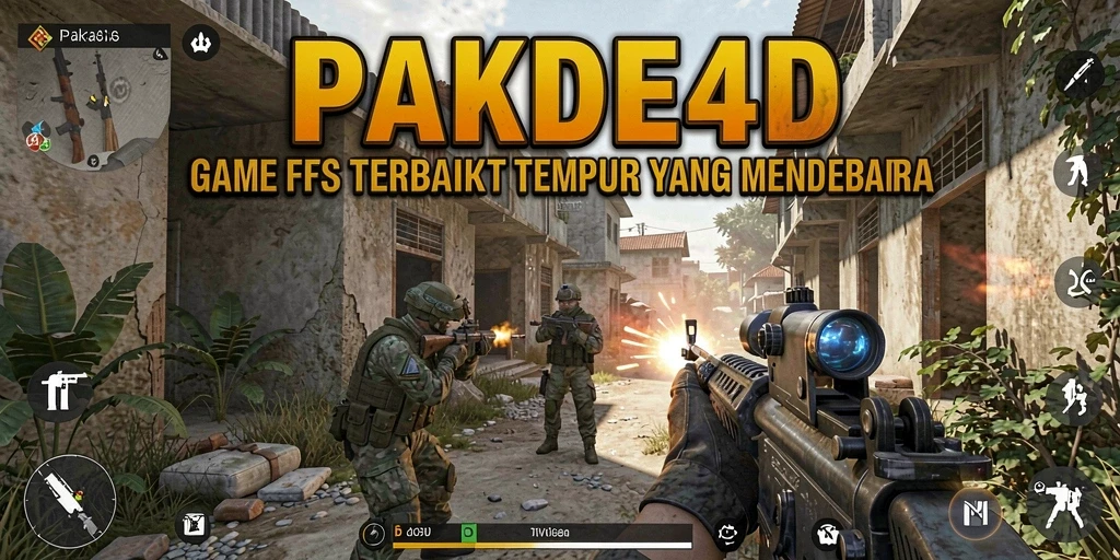 Screenshot PAKDE4D menampilkan aksi intens dalam gameplay FPS.