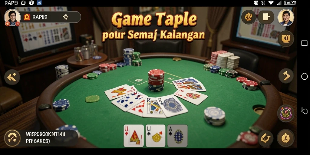 Screenshot gameplay Gaple yang seru dan interaktif di RAP89.