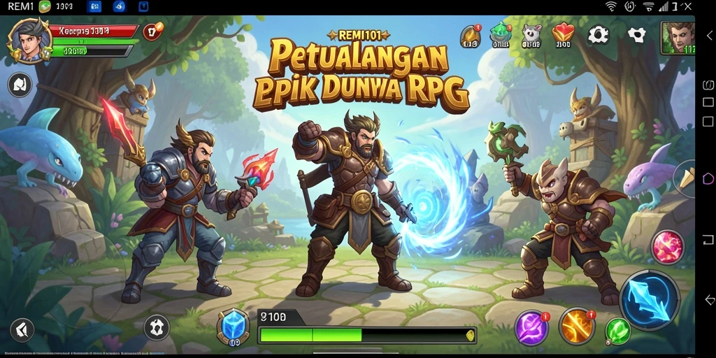 Tangkapan layar dari gameplay menarik di REMI101.