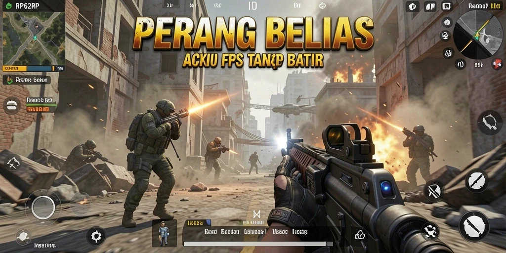 Gameplay intens RP62RP dengan aksi tembak-menembak yang mendebarkan.