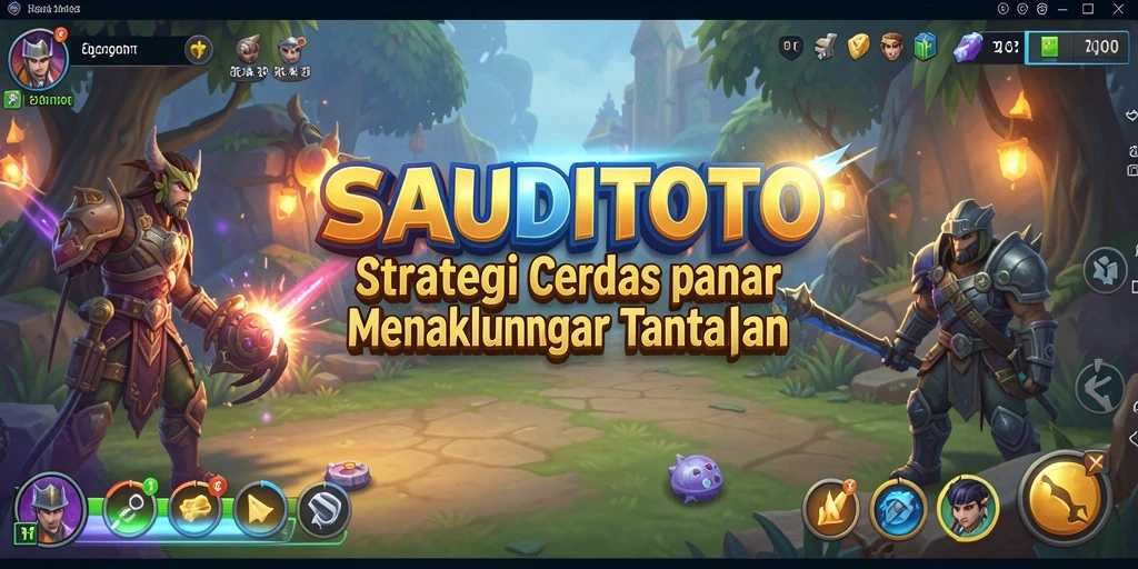 Screenshot gameplay SAUDITOTO yang menampilkan pertempuran mendebarkan.