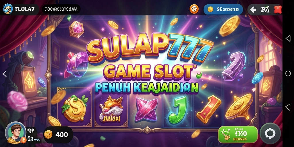 Tampilan gameplay SULAP777 yang memukau dan penuh warna.