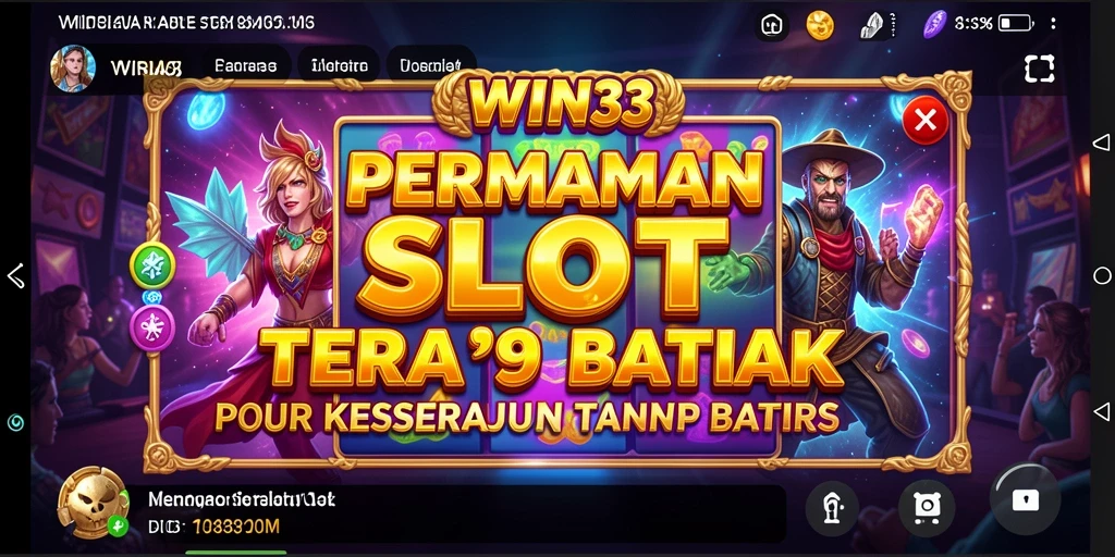 Tampilan gameplay menarik dari WIN33 dengan berbagai tema slot.