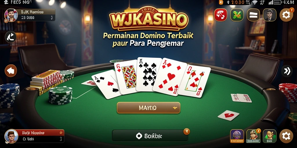 Screenshot utama WJKASINO menampilkan gameplay seru gameplay Domino.